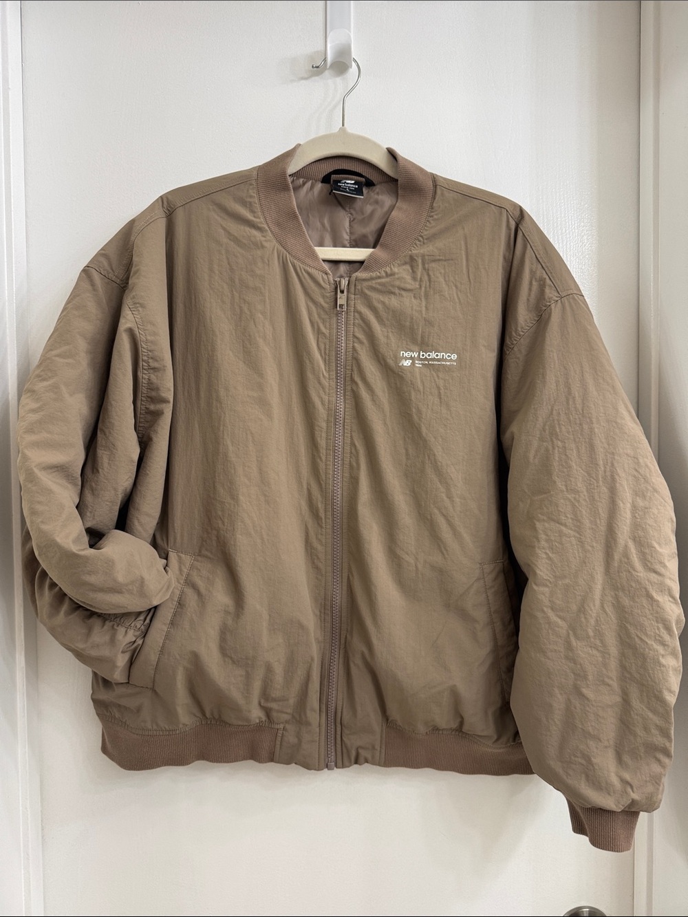 New Balance Men's Light Brown Bomber Jacket